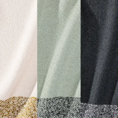 Serviette en bouclette de bambou texturée