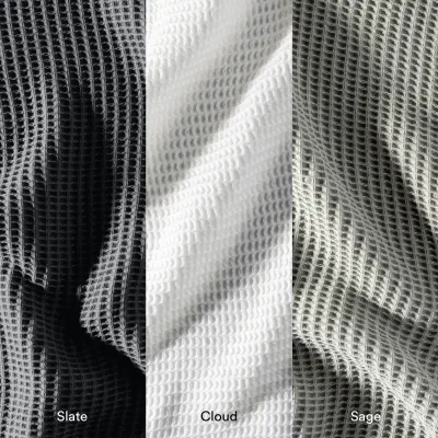 Plaid gaufré texturé