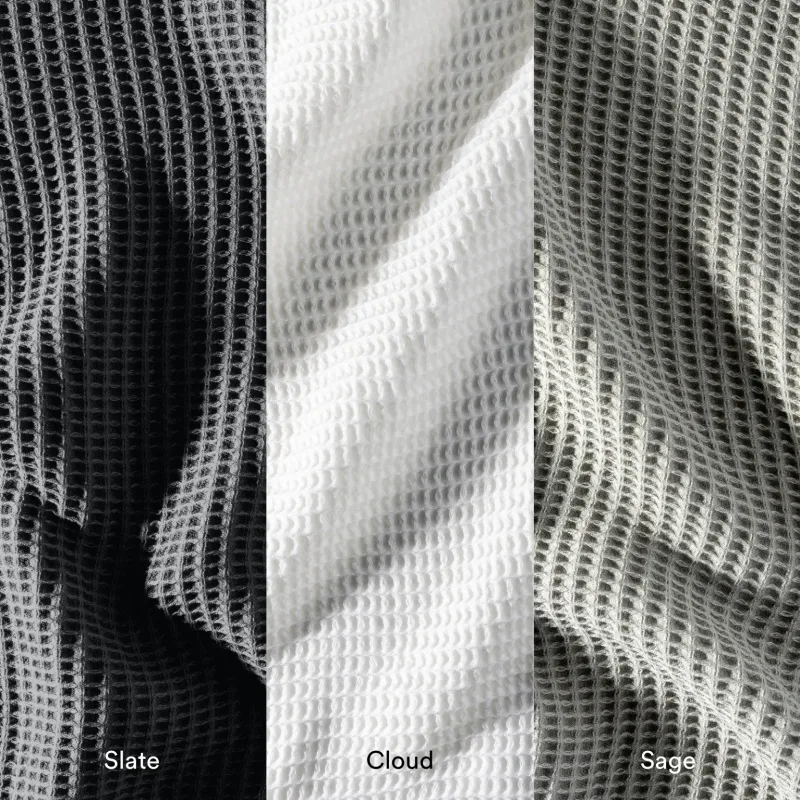 Plaid gaufré texturé