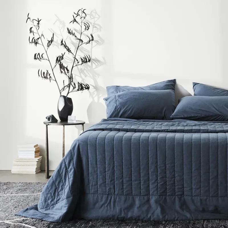 Linen+ Bamboo Quilted Coverlet
